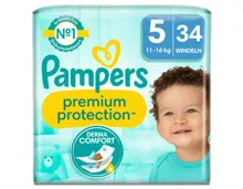 Pampers Premium Protection Grösse 5, 11-16kg, 34 Stück