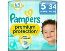 Pampers Premium Protection Grösse 5, 11-16kg, 34 Stück