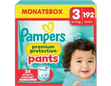 Pampers Premium Protection Pants Grösse 3 Monatsbox 192 Windeln