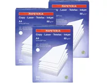 Papeteria Kopierpapier im 3er-Pack, FSC