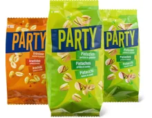 Party-Pistazien und -Erdnüsse