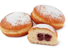 Petit Bonheur Berliner mit Himbeer-Johannisbeer-Füllung