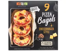 Pizza Bagels 9x30g, Bagel Cheeseburger