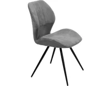 Polsterstuhl Braga Microfaser grau