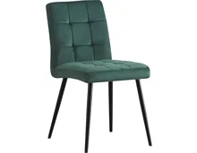 Polsterstuhl Diana Samtvelours grün