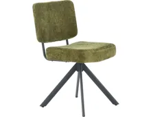 Polsterstuhl Gloria Stoff Chenille grün