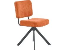 Polsterstuhl Gloria Stoff Chenille orange