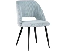 Polsterstuhl Jenny Cordstoff hellblau