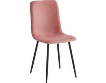 Polsterstuhl Leipzig Cord-Optik altrosa