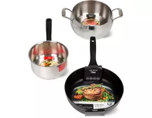 Prima-, Gastro-, Titan- und Deluxe-Kochgeschirr-Serie der Marke Cucina & Tavola