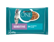 Purina ONE Katzenfutter Sensitive Thunfisch 4x85g