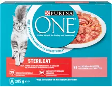 Purina ONE Sterilcat Katzennassfutter Lachs