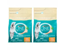 Purina ONE Trocken-Katzenfutter Adult Huhn & Getreide 2x 3000g