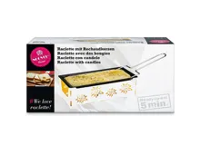 Racletteofen Kerzen Edelweiss weiss