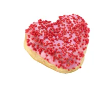Raspberry Filled Heart Donut