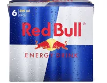 Red Bull Standard und Sugarfree im 6er-Pack, 6 x 250 ml