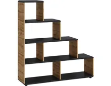 Regal Trevi Dekor Beton dunkel Wotaneiche 138 x 148 x 35 cm