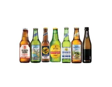Regionale Biere ausgesuchte Sorten (in der jeweiligen Region erhältlich)