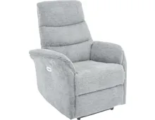 Relaxsessel Velare Microfaser grau, elektrische Relaxfunktion