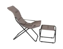Relaxstuhl Sanremo mit Hocker, taupe