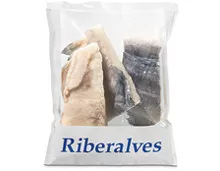 Riberalves Bacalaoportionen, MSC, aus Wildfang, Nordostatlantik, tiefgekühlt, 2 x 1 kg