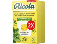 Ricola Zitronenmelisse ohne Zucker 2x50g