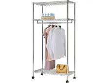 Rollgarderobe Umut Metall Chrom 91 x 181 x 46 cm