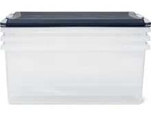 Rotho Aufbewahrungsbox Compact, 3er-Set