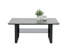 Salontisch Arne Keramik-Optik schwarz 105 x 45 x 69 cm