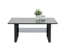 Salontisch Arne Keramik-Optik schwarz 105 x 45 x 69 cm