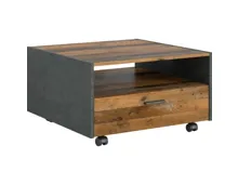 Salontisch India auf Rollen Dekor Old Style Matera 70 x 40 x 70 cm