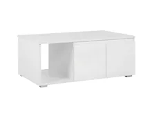 Salontisch Shark Melamin weiss 100 x 40 x 60 cm