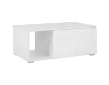 Salontisch Shark Melamin weiss 100 x 40 x 60 cm
