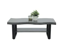 Salontisch Tina U-Fuss MDF grau 110 x 42 x 60 cm