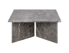 Salontisch Vega quadratisch Marmor braun 90 x 42 x 90 cm