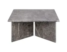 Salontisch Vega quadratisch Marmor braun 90 x 42 x 90 cm