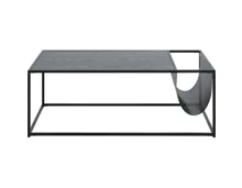 Salontisch Wade Magazinhalter Dekor schwarz 110 x 40 x 60 cm