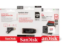 San Disk-Speicherkarten und -USB-Sticks
