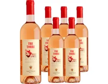 Sardegna DOC Tre Torri Carignano del Sulcis Rosato Cantina di Santadi 6x 75cl (2024) – Roséwein, Italien (0.75l)