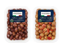 Scharfe Oliven mit Stein