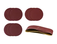 Schleifpapier-Set für Band- und Tellerschleifer, 12-tlg.