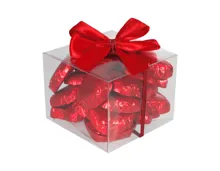 Schokoladenherzen Geschenkwürfel