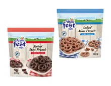 Schokolierte Salzbrezeln