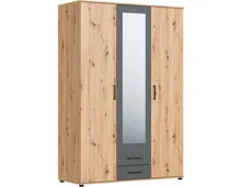 Schrank Bianca II, 3-türig, 137 x 201 cm artisan