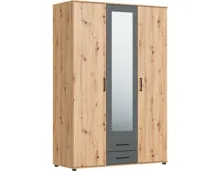 Schrank Bianca II, 3-türig, 137 x 201 cm artisan