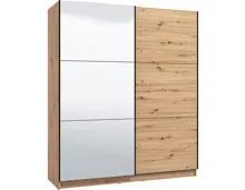 Schrank Sierra Melamin 179 x 210 x 62,5 cm, mit Spiegel artisan