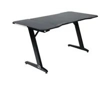 Schreibtisch Game-Rocker GT-152, Metall schwarz, 152 x 77 x 76 cm