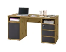 Schreibtisch Paris Dekor Eiche Artisan anthrazit 145 x 76 x 65 cm