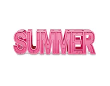 Schriftzug Summer pink