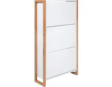 Schuhkipper Verden Dekor weiss / Artisan Oak 70 x 125 x 25 cm